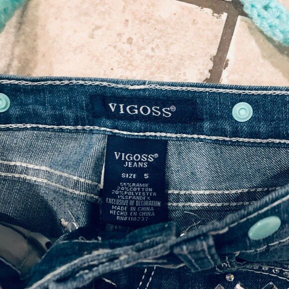 Vigoss Jeans Denim Crossbody Bag Purse Handmade - Picture 4 of 6